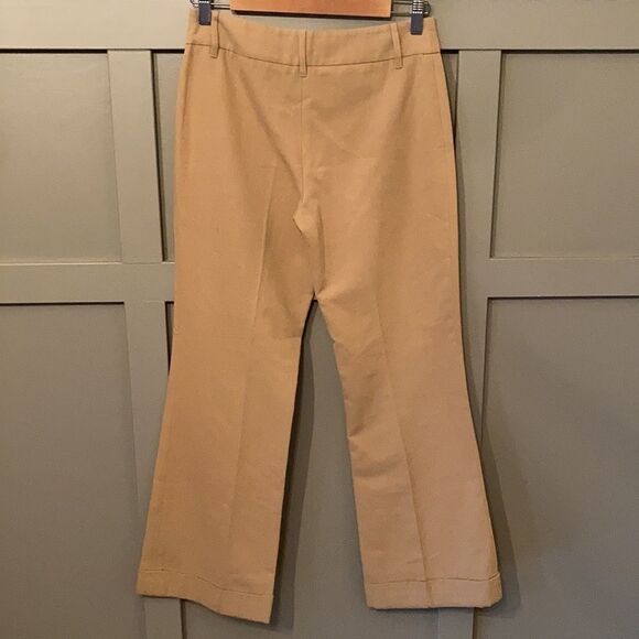 MOSCHINO Cheap and Chic Cotton Wool Blend Wide Leg Dress Pants Trousers Tan - Picture 2 of 9